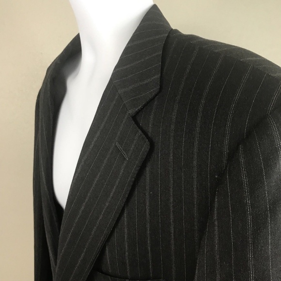 Ermenegildo Zegna Wool Pinstripe Blazer - Picture 3 of 8
